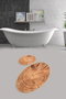 Mijölnir Juego de alfombrillas de baño Wood Djt Multicolor, 2 piezas